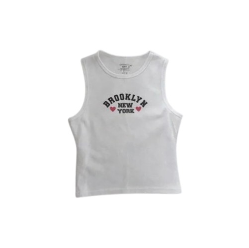 White-Brooklyn-New-York-Womens-Crop-Top